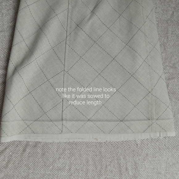 i.e petite plaid linen long loose bottom size 6P - Picture 7 of 8